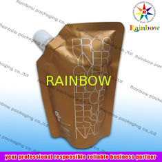 side spout pouch packaging for drink, bottom gusset bag