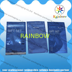 Transparent Front Comestic Packaging Bag Laminated With Bottom Gusset