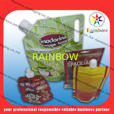 Customized Stand Up Spout Pouch Packaging With Bottom Gusset For Food