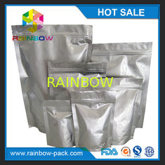 Eco-friendly Silver Aluminium Foil Pouch k Stand Up Gravure Printing