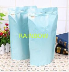 customized Aluminum foil reclosable stand up coffee bags 250g
