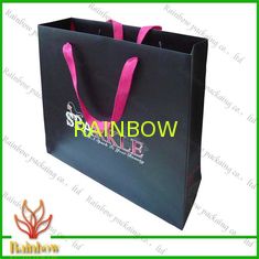 Customized Luxury Brown Kraft Paper Bags For Shopping With Hang Rope
