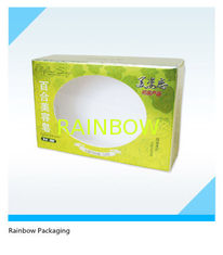 Luxury Cake Paper Box Packaging With Transparent Window And Handle