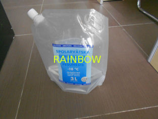 Colorful Printing Water Proof Stand up Packaging Bag With Corner Spout For Liguid