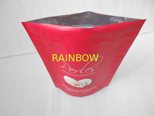 Red Printed Non - leakage Metalized Aluminum Foil Pouch Packaging