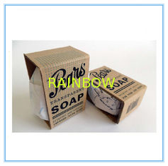 Fashion Foldable Paper Box Packaging For Soap / Jewelry With Lid