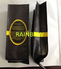 Custom Made Plastic Pouches Packaging , Side Gusset Coffee Packaging Bags