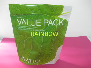 Recycled Laminated Green Stand Up Pouch Bag k for Facial Cream