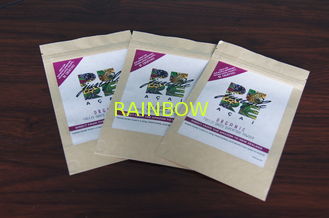 Custom Kraft Paper Tea Bags Packaging Good Printing with Zipper
