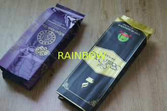 Gusset Side Laminated Matte Finish Tea Bags Packaging Colorful Printing With Valve