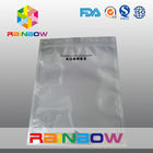 Custom Laminated Glossy Silvery Foil Pouch Packaging With Zipper