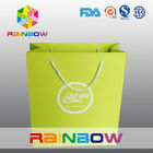 Recycled Square Bottom Customized Paper Bags / Printed Paper Shopping Bags