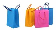 China New Recyclable Eco - friednly Flat Handle Full Printed Kraft Paper Bag For Shopping