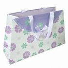 Fresh Printed Delicately Flower Pink Colorful Printing Hnadle Paper Bag for Gift