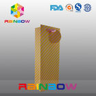 Biodegradable Customized Paper Bags With PP Rope For Red Wine Bottles Packaging