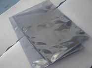 Three Side Seal Transparent Front White Pearl Back Anti Static Bag With Zipper