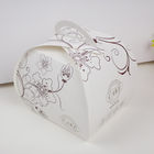 Elegant Paper Box Packaging For Cake Packaging , Foldable Cake Box With Handle