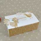 Logo Printed Popcorn Chicken Box , Disposable Paper Box For Fast Food
