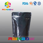Customized Printed Aluminum Foil Pouch Packaging For Protein Powder , Black