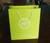 Custom Designed Green Kraft Paper Bags With Cotton Handle Tea Packaging Bag