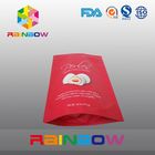 Red matt surface aluminumf oil bottom gusset bags foe snack / cake packaging