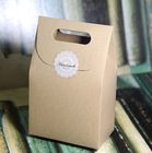 Plain Brown Kraft Paper Box For Gift Packaging , Customized Printing