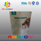 OEM Moisture Proof Dry Food Packaging Kraft Paper k Bags With Custom Printing
