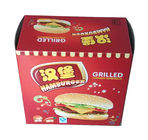 White Paperboard Colorful Printing Paper Box Packaging For Hamburger