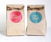 Craft Paper Bag Customized Paper Bags For Take Away Fast Food / Bread / Shopping Bag