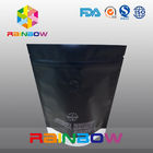 Plastic Bottom Gusset Bags / Stand Up Bag With k And Window For Ground Coffee Bean
