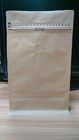 Stand Up Kraft Paper Bag Customized Paper Bags With Foil / Zipper