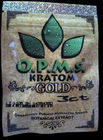 Kratom Herbal Incense Packaging Zip Lock Bag , 3ct OPMS Capsules Kratom Bag