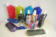 Custom Printed Collapsible Foldable Water Bags / Bottle with Carabineer