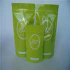 Mylar Tea stand up k bags , Custom Reclosable plastic pouch packaging