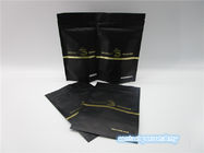Coffee powder Plastic Pouches Packaging , logo printed coffee bean packaging matte black