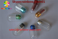 capsule shaped container sex pill bottle container Pills Shape Bottle With Metal Cap plastic pill bottles