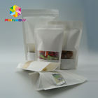 Clear Window Tea Bags Packaging / Resealable Stand Up Pouches For Food