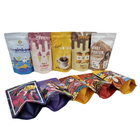 Edible Plastic Packaging  Aluminum Foil  Zipper Stand Up Bags For Snack Cookie Protein Powder