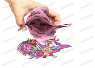 Edible Mylar Bags Die Cut pecial Shaped Plastic Pouch With Ziplock 3.5g Candy Cookie Bags