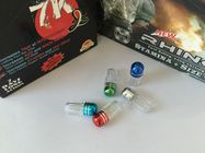 Metal Cap Colorful Plastic Pill Bottles For FX 9000 / Rhino 7 / SWAG Capsule Bullet