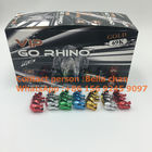 Shinny Silver / Gold sex pill Rhino toys for Go Rhino packaging, Metal Rhino shape bottles