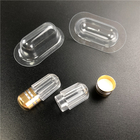 Pill Bottle Clear Small Capsule Bullet Shape Containers With Metal Cap For Rhino Pill