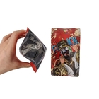 Food Grade Plastic Bag Gusseted Packaging With Clear Front Window Resealable Square Ziplock Flat Bottom Mylar Pouch