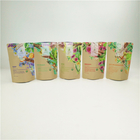 Kraft Paper Bag Tea Bags Packaging For Resealable Stand Up Pouches
