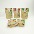 Kraft Paper Bag Tea Bags Packaging For Resealable Stand Up Pouches