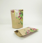 Custom Eco Friendly Kraft Paper Coffee Tea Powder Nuts Pet Food Biodegradable Zipper Mylar Paper Packaging Bag