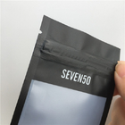Matte Finish Customized Plastic Pouches Plastic Jewelry Packaging Bags With Clear Window