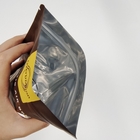 Custom Matte Metallic Finish Aluminum Foil Doypack Stand Up Zipper Pouch Plastic Snack Food Bag