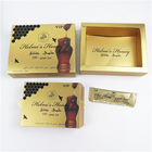 Wholesale Price Luxury Honey Box And Films Packaging Whole Set Wooden Honey Pills Gold Black Bull Male Enhancement