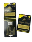 Customized Logo Royal Honey VIP Sachet Packaging Paper Card Gold Foil Paper Card for Honey Stick